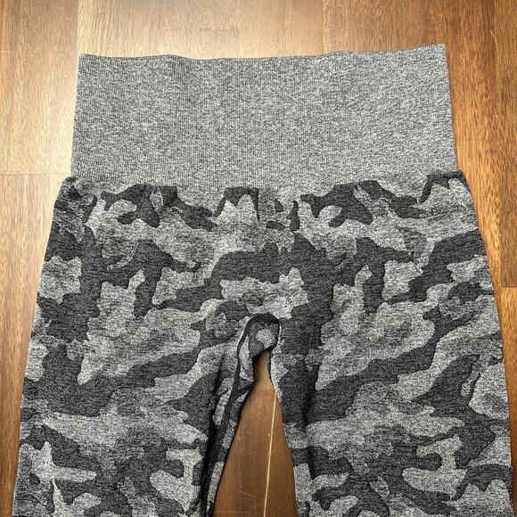 NVGTN Leggings Womens Small Gray Black Camo Seamless High Waist Yoga Activewear - Picture 5 of 6